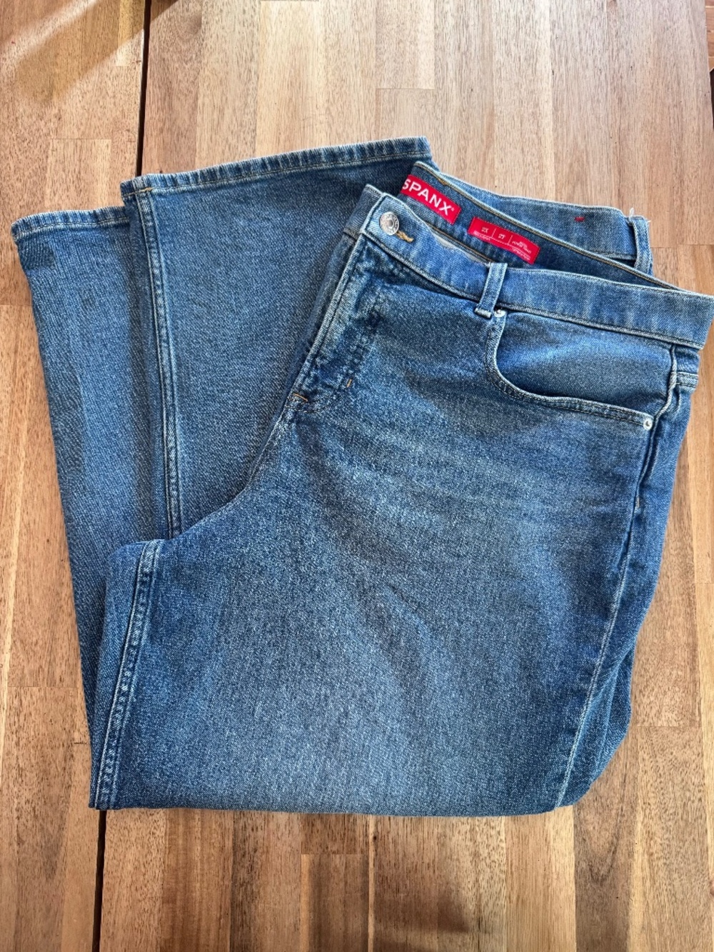 SPANXshape® Authentic 360 Mid-Rise 90s Straight Leg Jeans Size 2X Petite